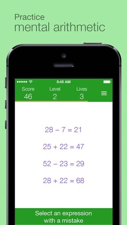 Find the Mistake: Math — practice mental arithmetic, develop attentiveness