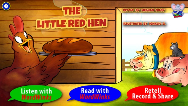 Little Red Hen with WordWinks and Retell, Record & Share(圖2)-速報App