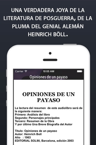 Opiniones de un Payaso: Resumen de obra screenshot 2