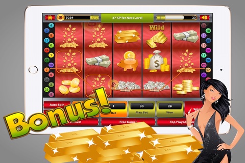 'Gold Bar Casino Slot Machine - Money Slots screenshot 2