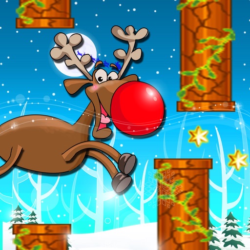 Flappy Reindeer - Troll Game Free icon