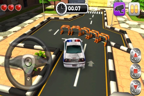 Action Police Car Parking Simulator 3D - Real Test Driving Game screenshot 3