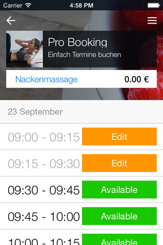 Pro Booking screenshot 2
