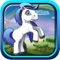 Join the pony running rainbow adventure