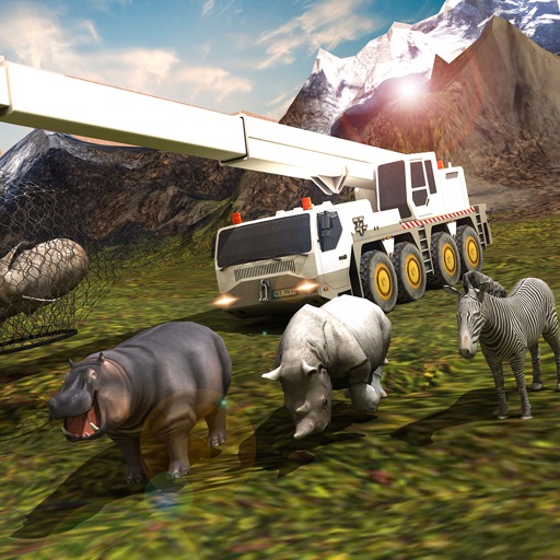 Wild forest animals transport truck driver 3D iOS App