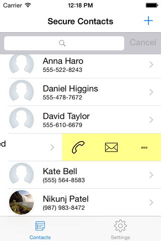 Contacts Treasury - Secure and Private Contacts screenshot 2