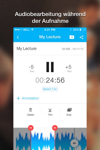 Recordium Pro - voice recorder, record memos and note taking screenshot 2