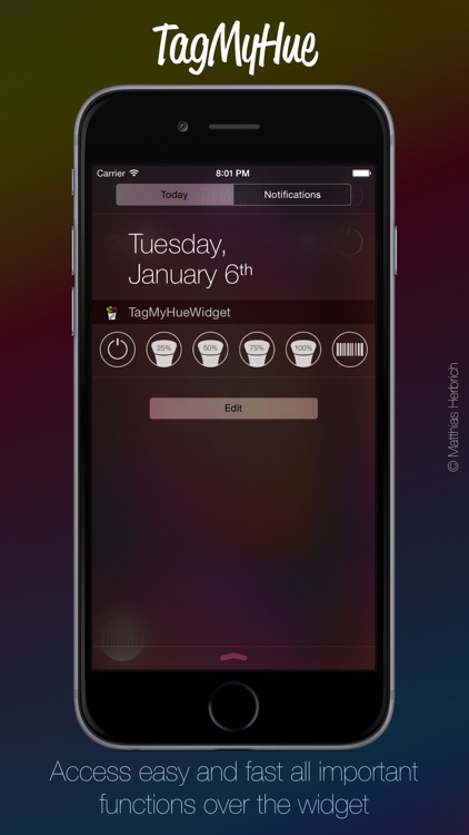 TagMyHue - Connect Philips Hue Lights with Barcodes and QR-Codes