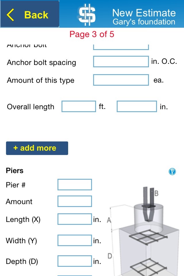 Concrete Foundation Estimator screenshot 3