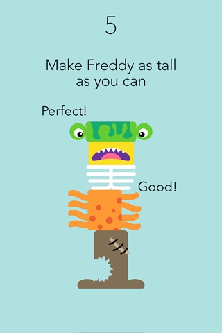 Wobbly Freddy - the giant monster stacking halloween game for kids screenshot 3