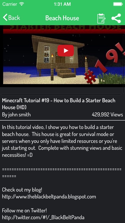 Houses For Minecraft - Ultimate Video Guide