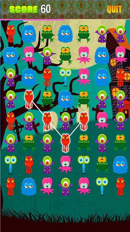 Haunted Combos Scary Monsters Secret Connect Dots Nice Puzzle Game - Free Glow Line FX Button Halloween Maze Prank Special