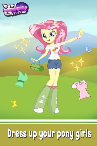 ` Dress up Pony School girls Equestria magic princess make up salon screenshot 3