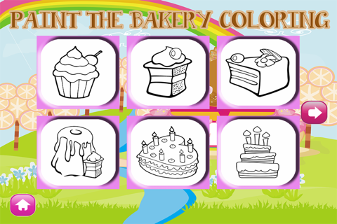 Ice Cream Shop and Bakery Coloring Book - FREE Art Maker App for Children and Preschoolers screenshot 4