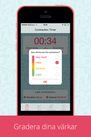 Labor Contraction Timer - Pregnancy Reference screenshot 2