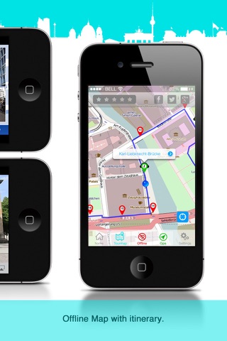 Berlin Guide: History multimedia Sightseeing Tour, GPS triggered video and audioguide, Offline City Map-SD screenshot 3