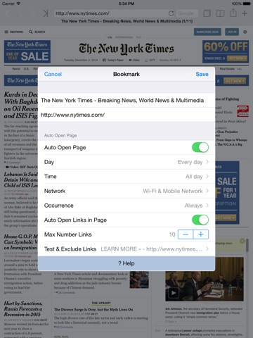 Automatic Web Browser for iPad screenshot 4