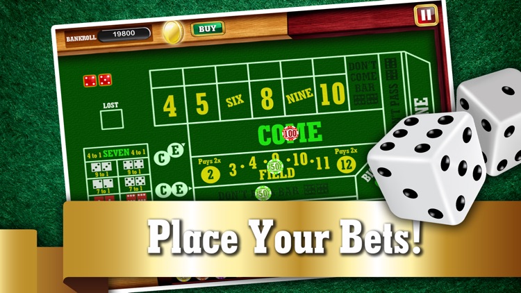 Monte Carlo Craps FREE - Addicting Gambler's Casino Table Dice Game