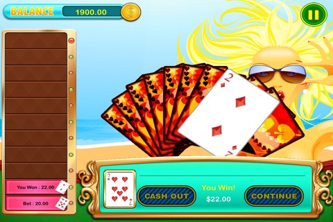 Awesome Beach Vacation in Las Vegas Hi-Lo Game screenshot 3