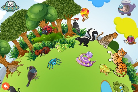 Animals puzzle game for preschool kids - learn words and sounds screenshot 4