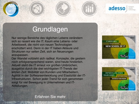 New School of IT von adesso screenshot 2