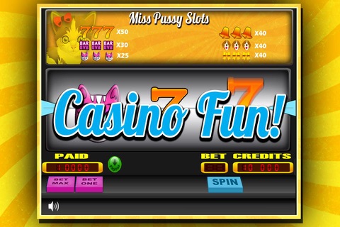 Miss Pussy Cat Surf Slots - Spin Your Lucky Kitty and Doggy Wheel Feel Joy Pro Game screenshot 3