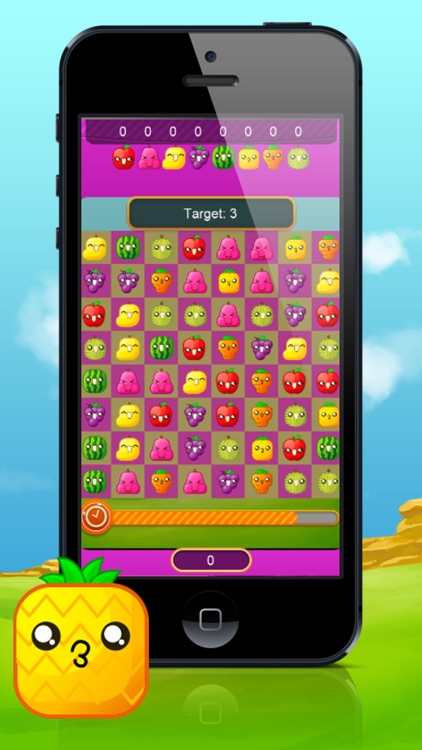 Fruit matcher - A free, fun & addictive swap, match3 and pop puzzle HD game with fruits