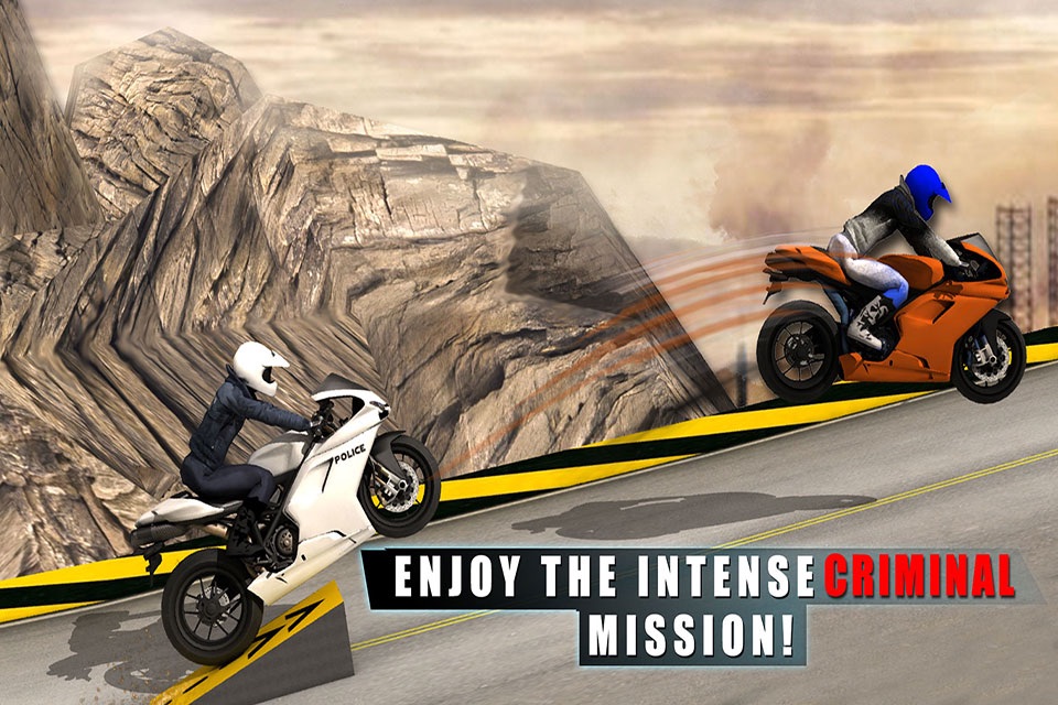Police Fast Motorcycle Rider 3D – Hill Climbing Racing Game screenshot 2