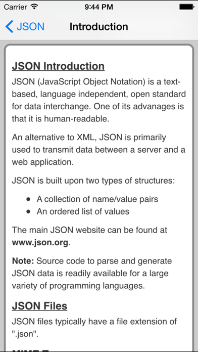 Org json download