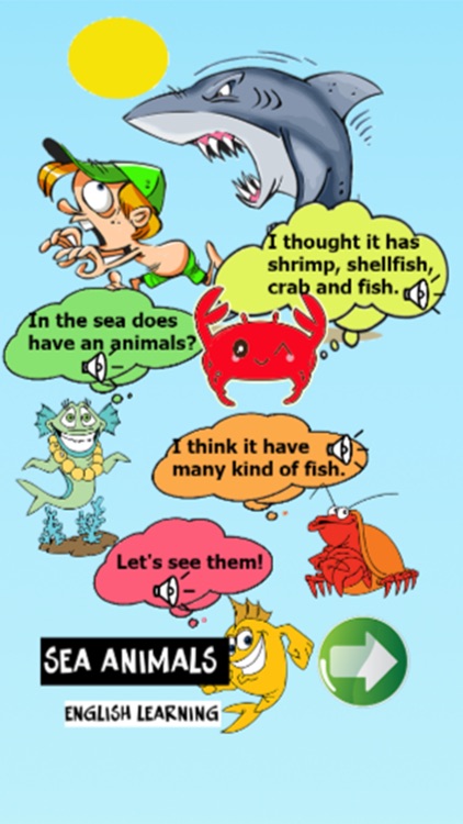 Sea animals in english language