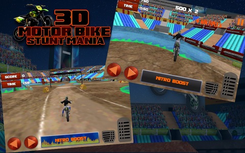 3D Motor Bike Stunt Mania screenshot 2