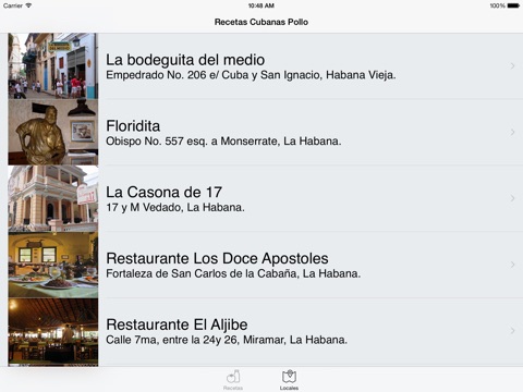 Cuban Recipes Chicken & Restaurants HD screenshot 3