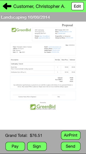 GreenBid - Paperless Bids & Estimates Generator(圖1)-速報App