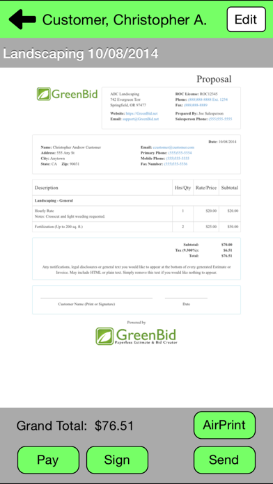 How to cancel & delete GreenBid - Paperless Bids & Estimates Generator from iphone & ipad 1