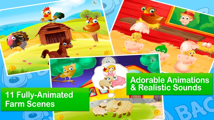 Old MacDonald Had a Farm by Bacciz, a kids and toddler app for children who love animals, music apps, and to play fun, educational games screenshot-0