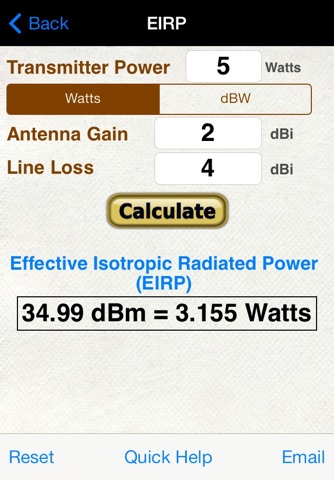 HF Beam Antenna Calculator screenshot 2