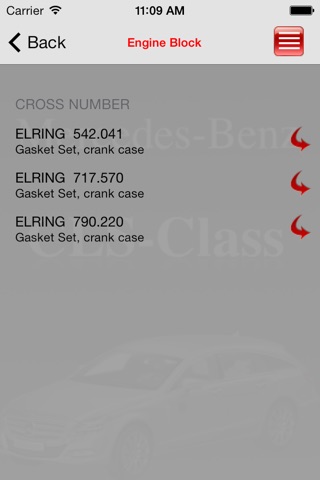 Запчасти Mercedes-Benz CLS-class screenshot 2