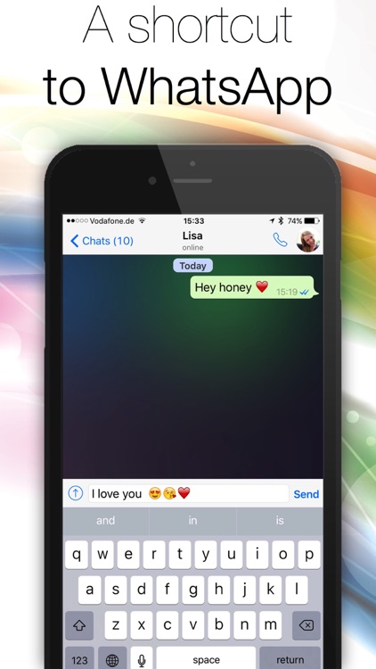 Quick Actions for WhatsApp - A shortcut to WhatsApp right from your Homescreen!