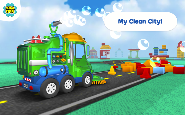 Mika 'Sweeper' Spin — street sweeper fun game for kids(圖1)-速報App