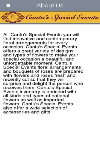 Cantu's Special Events screenshot 2