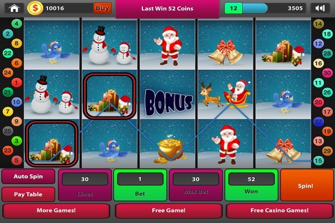 Santa Slots - Christmas Casino Game screenshot 2