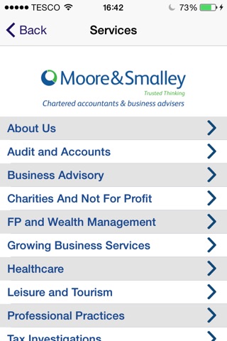 Moore and Smalley Chartered Accountants UK screenshot 2