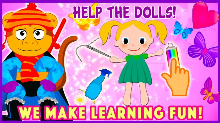 Valentine’s Princess Preschool Daycare - Free Educational Games for kids & Toddlers to teach Counting Numbers, Colors, Alphabet and Shapes!