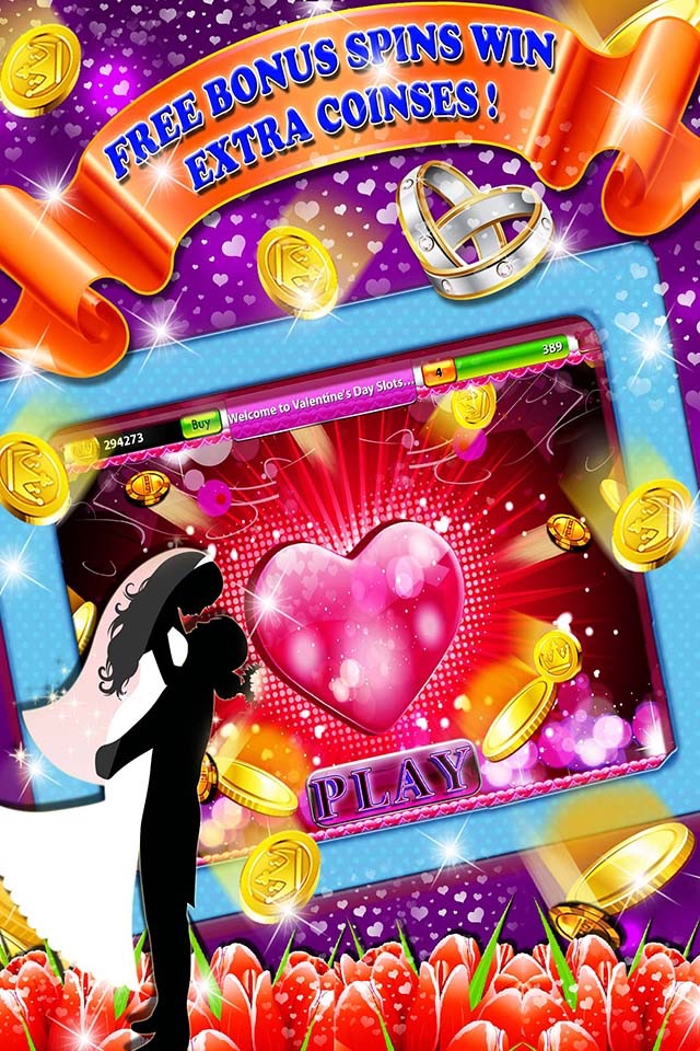 Valentine's Day Slots : Free Slot Machine Game with Big Hit Jackpot screenshot 2