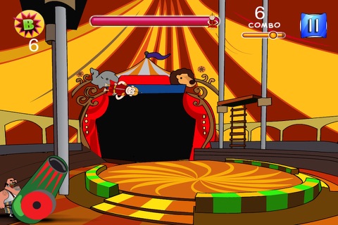 Circus Daredevil Cannon Blast Pro screenshot 4