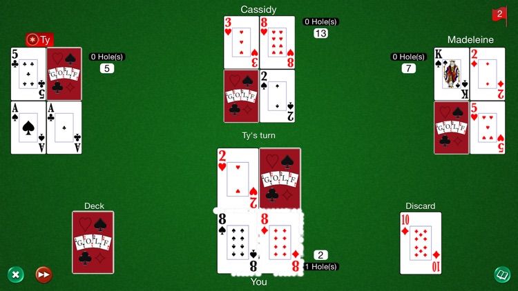 Golf Card Game HD screenshot-3