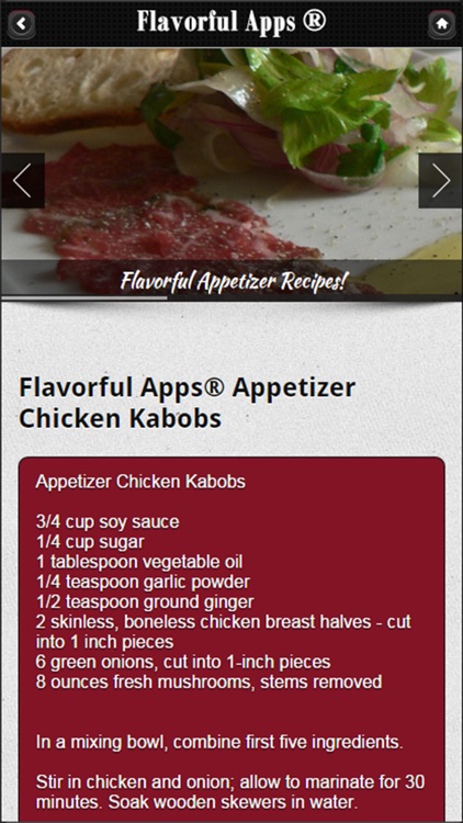 Appetizer Recipes from Flavorful Apps®