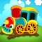 Free toy train puzzles with trains for babies - are classified as educational logic games for toddlers up from 2 years