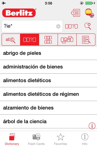 Spanish <-> English Berlitz Standard Talking Dictionary screenshot 2