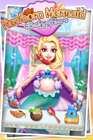 Mermaid's Newborn Baby Doctor - kids game & new baby screenshot 4